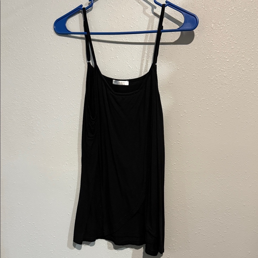 Black Nursing Spaghetti Strap Top